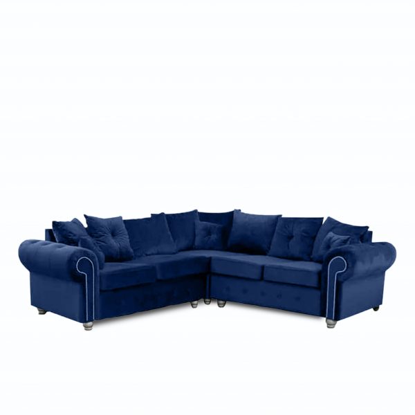 ASHWIN PLUSH VELVET CORNER SOFA - Style HeavenASHWIN PLUSH VELVET CORNER SOFAsofasStyle HeavenStyle HeavenASHCORNERBLUE5061028323187