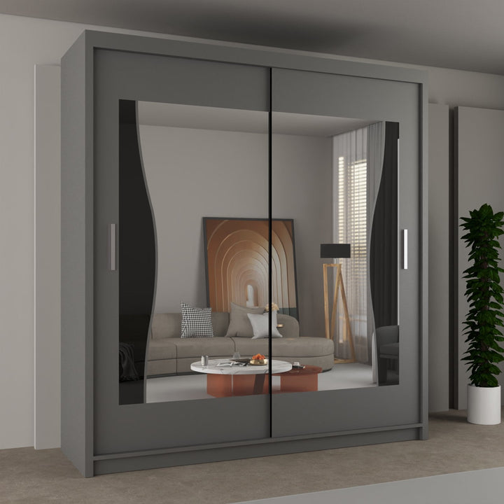 BATUMI Sliding Doors Wardrobe in Matt Finish 4 Sizes & 4 Colours - Style HeavenBATUMI Sliding Doors Wardrobe in Matt Finish 4 Sizes & 4 ColoursWARDROBESStyle HeavenStyle HeavenBATUMI120G5061028322333Grey