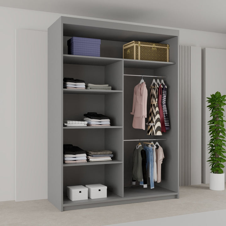 BATUMI Sliding Doors Wardrobe in Matt Finish 4 Sizes & 4 Colours - Style HeavenBATUMI Sliding Doors Wardrobe in Matt Finish 4 Sizes & 4 ColoursWARDROBESStyle HeavenStyle HeavenBATUMI120G5061028322333Grey