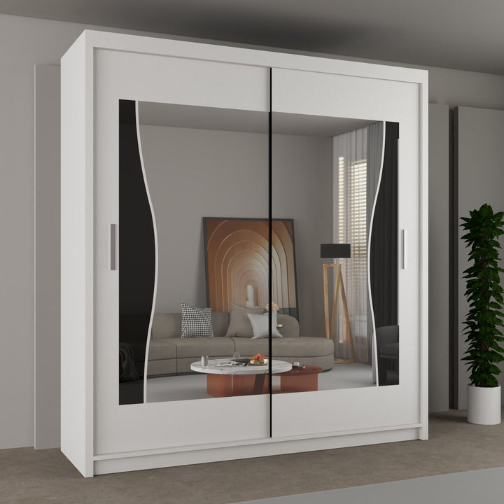 BATUMI Sliding Doors Wardrobe in Matt Finish 4 Sizes & 4 Colours - Style HeavenBATUMI Sliding Doors Wardrobe in Matt Finish 4 Sizes & 4 ColoursWARDROBESStyle HeavenStyle HeavenBATUMI120W5061028322258White