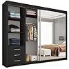 CHICAGO 2&3 Sliding Doors WARDROBE in Matt Finish 7 Sizes & 4 Colours - Style HeavenCHICAGO 2&3 Sliding Doors WARDROBE in Matt Finish 7 Sizes & 4 ColoursWARDROBESStyle HeavenStyle HeavenCHICAGO250B5061028321626250cm