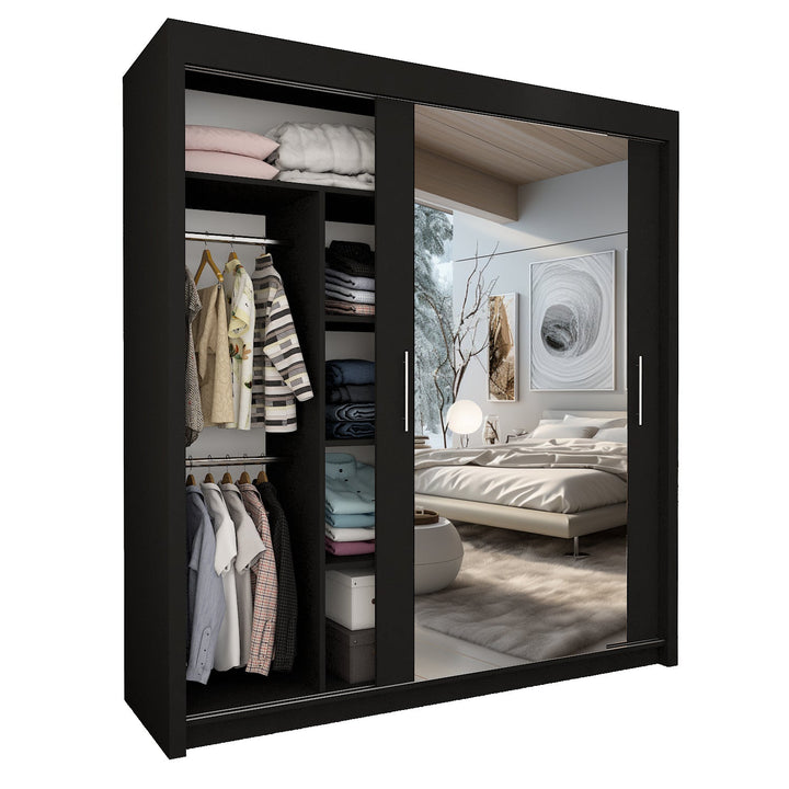 CHICAGO 2&3 Sliding Doors WARDROBE in Matt Finish 7 Sizes & 4 Colours - Style HeavenCHICAGO 2&3 Sliding Doors WARDROBE in Matt Finish 7 Sizes & 4 ColoursWARDROBESStyle HeavenStyle HeavenCHICAGO90B506102832138190cm