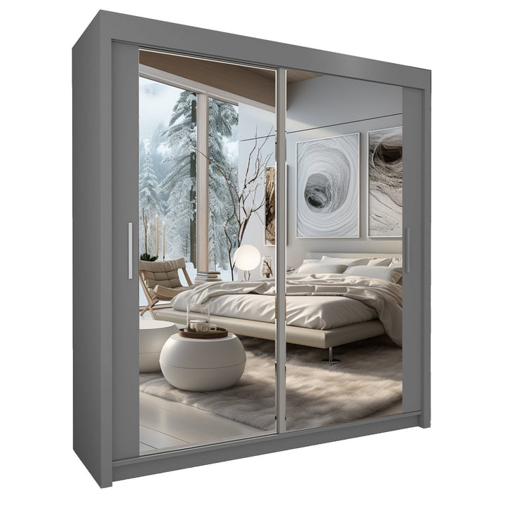 CHICAGO 2&3 Sliding Doors WARDROBE in Matt Finish 7 Sizes & 4 Colours - Style HeavenCHICAGO 2&3 Sliding Doors WARDROBE in Matt Finish 7 Sizes & 4 ColoursWARDROBESStyle HeavenStyle HeavenCHICAGO90G506102832139890cm