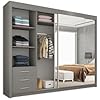 CHICAGO 2&3 Sliding Doors WARDROBE in Matt Finish 7 Sizes & 4 Colours - Style HeavenCHICAGO 2&3 Sliding Doors WARDROBE in Matt Finish 7 Sizes & 4 ColoursWARDROBESStyle HeavenStyle HeavenCHICAGO250G5061028321633250cm