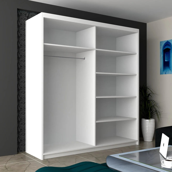 INFINITY High Gloss Sliding Doors WARDROBE in 3 Sizes & 4 Colours - Style HeavenINFINITY High Gloss Sliding Doors WARDROBE in 3 Sizes & 4 ColoursWARDROBESStyle HeavenStyle Heaveninfinity150white5061028322777White