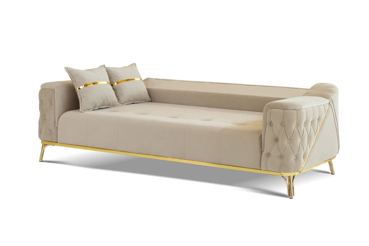 JASMINE SOFA BED VELVET - Style HeavenJASMINE SOFA BED VELVETsofa BedsStyle HeavenStyle HeavenJAS - 3+2+1 - BL50610283235073+2+1 Seater