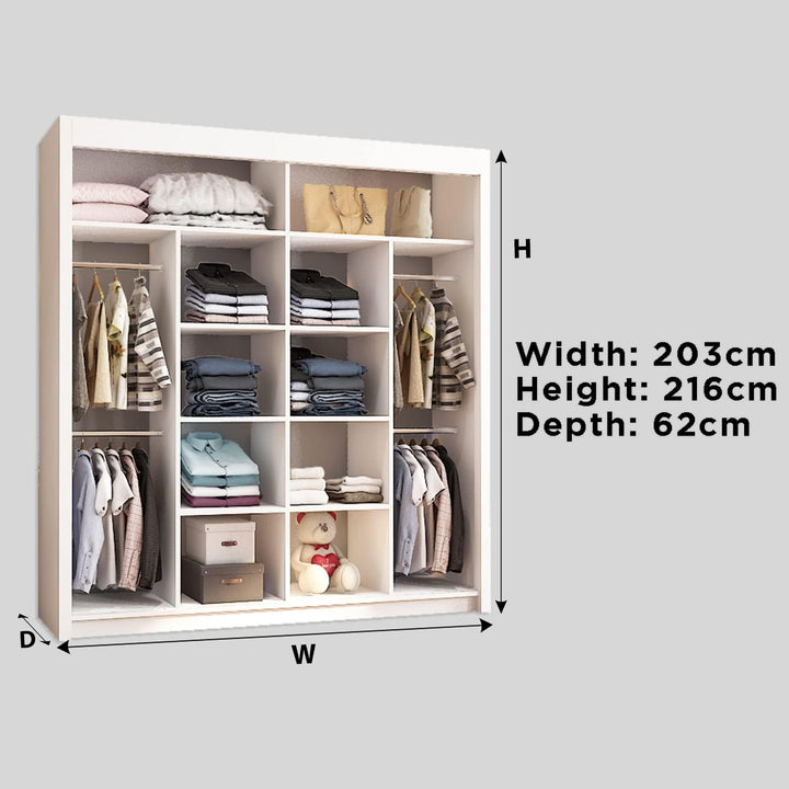 LISBON 2&3 Sliding Doors WARDROBE in Matt Finish 5 Sizes & 3 Colours - Style HeavenLISBON 2&3 Sliding Doors WARDROBE in Matt Finish 5 Sizes & 3 ColoursWARDROBESStyle HeavenStyle HeavenLISSKU120W5061028321657120cm