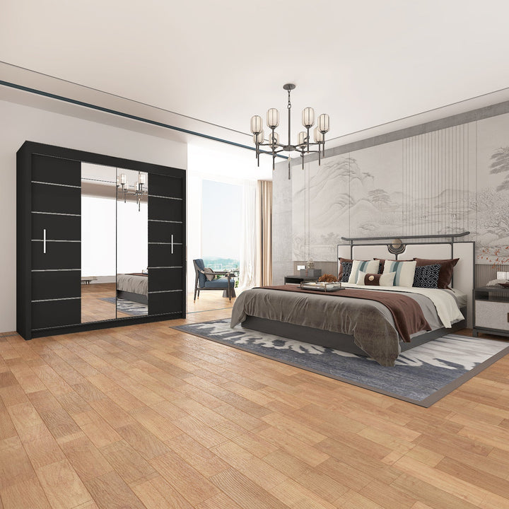 LISBON 2&3 Sliding Doors WARDROBE in Matt Finish 5 Sizes & 3 Colours - Style HeavenLISBON 2&3 Sliding Doors WARDROBE in Matt Finish 5 Sizes & 3 ColoursWARDROBESStyle HeavenStyle HeavenLISBON120B5061028321701120cm