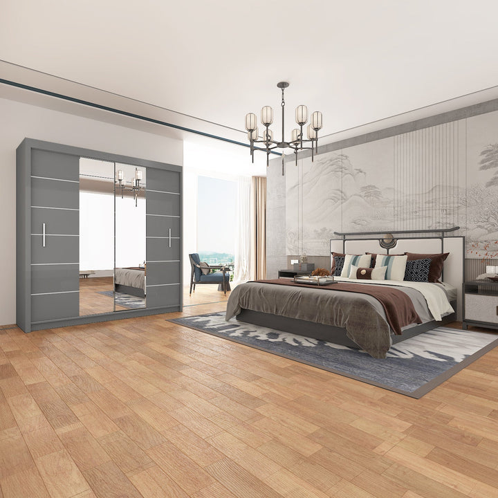 LISBON 2&3 Sliding Doors WARDROBE in Matt Finish 5 Sizes & 3 Colours - Style HeavenLISBON 2&3 Sliding Doors WARDROBE in Matt Finish 5 Sizes & 3 ColoursWARDROBESStyle HeavenStyle HeavenLISBON120G5061028321756120cm