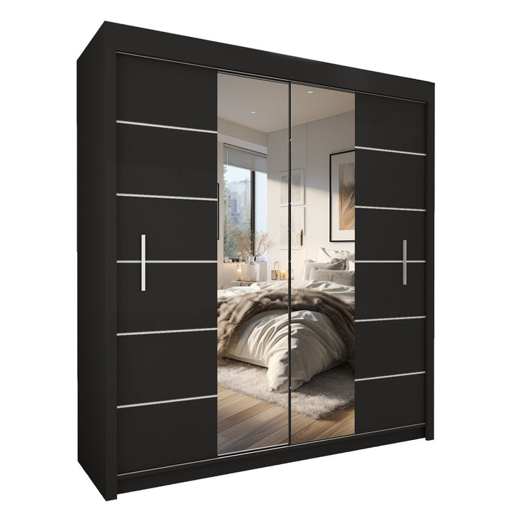 LISBON 2&3 Sliding Doors WARDROBE in Matt Finish 5 Sizes & 3 Colours - Style HeavenLISBON 2&3 Sliding Doors WARDROBE in Matt Finish 5 Sizes & 3 ColoursWARDROBESStyle HeavenStyle HeavenLISBON120B5061028321701120cm