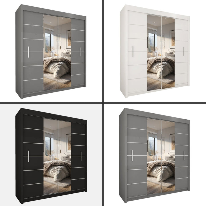 LISBON 2&3 Sliding Doors WARDROBE in Matt Finish 5 Sizes & 3 Colours - Style HeavenLISBON 2&3 Sliding Doors WARDROBE in Matt Finish 5 Sizes & 3 ColoursWARDROBESStyle HeavenStyle HeavenLISSKU120W5061028321657120cm