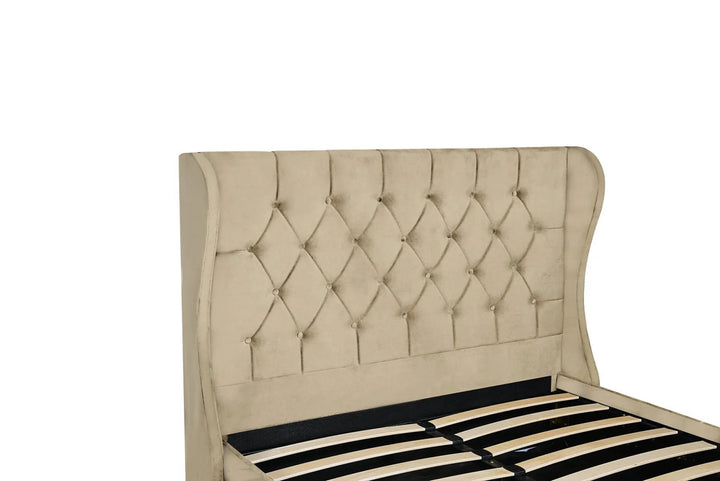 Lorena Velvet Storage Bed - Style HeavenLorena Velvet Storage BedfurnitureStyle HeavenStyle HeavenLOR - CR - K5061028324856King