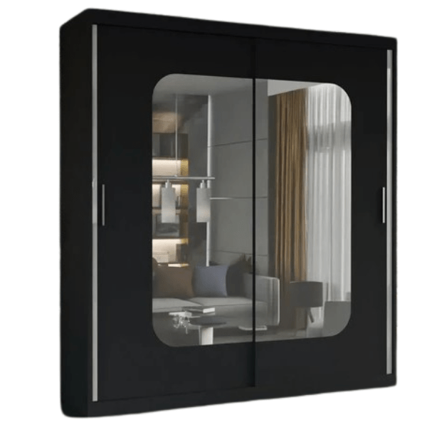 MARIKA Sliding Doors WARDROBE in Matt Finish 4 Sizes & 4 Colours - Style HeavenMARIKA Sliding Doors WARDROBE in Matt Finish 4 Sizes & 4 ColoursWARDROBESStyle HeavenStyle HeavenMARIKA120B5061028322456Black