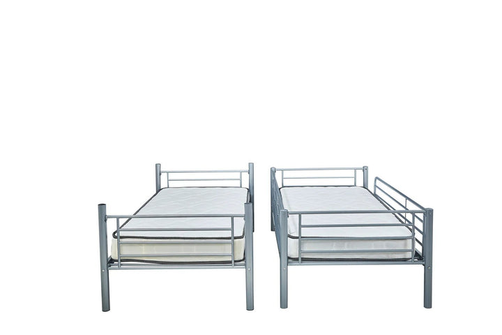 Metal Twin Bunk Bed - Style HeavenMetal Twin Bunk BedBedsStyle HeavenStyle HeavenMETAL - TWIN - G5061028325136Grey