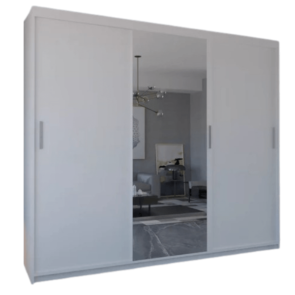 MIAMI 3 Door Sliding Doors WARDROBE in Matt Finish 1 size & 4 colours - Style HeavenMIAMI 3 Door Sliding Doors WARDROBE in Matt Finish 1 size & 4 coloursWARDROBESStyle HeavenStyle HeavenMIAMI250W5061028322562White