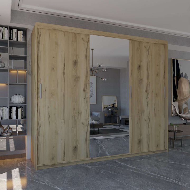 MIAMI 3 Door Sliding Doors WARDROBE in Matt Finish 1 size & 4 colours - Style HeavenMIAMI 3 Door Sliding Doors WARDROBE in Matt Finish 1 size & 4 coloursWARDROBESStyle HeavenStyle HeavenMIAMI250OAK5061028322593Oak