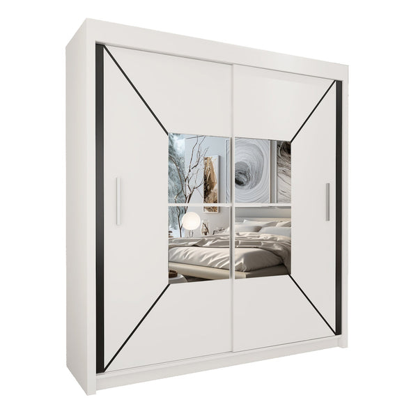 NICOLE Sliding Doors WARDROBE in Matt Finish 4 Sizes & 3 Colours - Style HeavenNICOLE Sliding Doors WARDROBE in Matt Finish 4 Sizes & 3 ColoursWARDROBESStyle HeavenStyle HeavenNIC120W5061028322074120cm