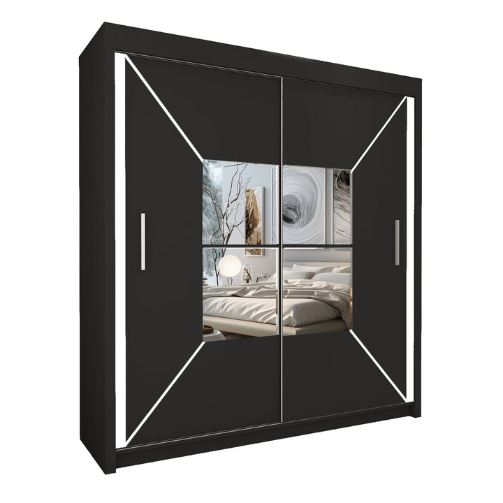 NICOLE Sliding Doors WARDROBE in Matt Finish 4 Sizes & 3 Colours - Style HeavenNICOLE Sliding Doors WARDROBE in Matt Finish 4 Sizes & 3 ColoursWARDROBESStyle HeavenStyle HeavenNIC120B5061028322111120cm