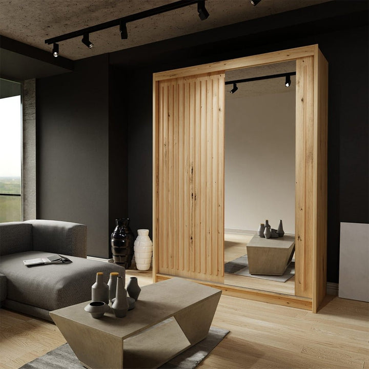 ROYAL 2&3 Sliding Doors WARDROBE in Matt Finish 3 Sizes & 4 Colours - Style HeavenROYAL 2&3 Sliding Doors WARDROBE in Matt Finish 3 Sizes & 4 ColoursWARDROBESStyle HeavenStyle HeavenROYAL150OAK5061028322043Oak