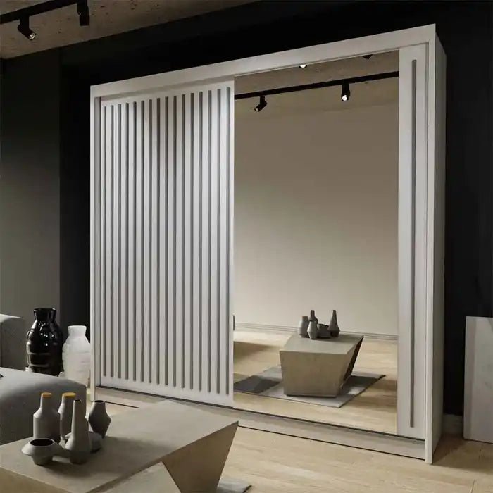 ROYAL 2&3 Sliding Doors WARDROBE in Matt Finish 3 Sizes & 4 Colours - Style HeavenROYAL 2&3 Sliding Doors WARDROBE in Matt Finish 3 Sizes & 4 ColoursWARDROBESStyle HeavenStyle HeavenROYAL203W5061028321961White