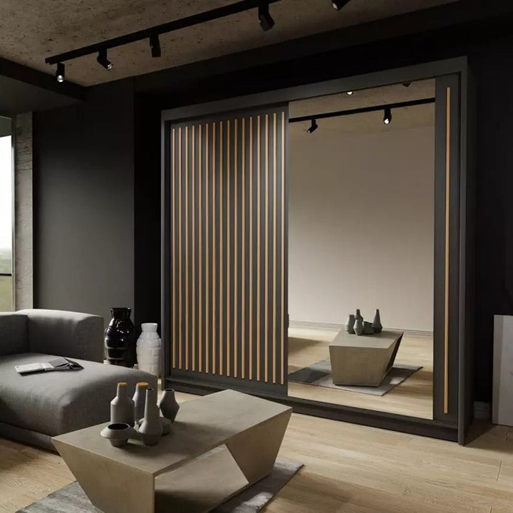 ROYAL 2&3 Sliding Doors WARDROBE in Matt Finish 3 Sizes & 4 Colours - Style HeavenROYAL 2&3 Sliding Doors WARDROBE in Matt Finish 3 Sizes & 4 ColoursWARDROBESStyle HeavenStyle HeavenROYAL150B5061028321985Black