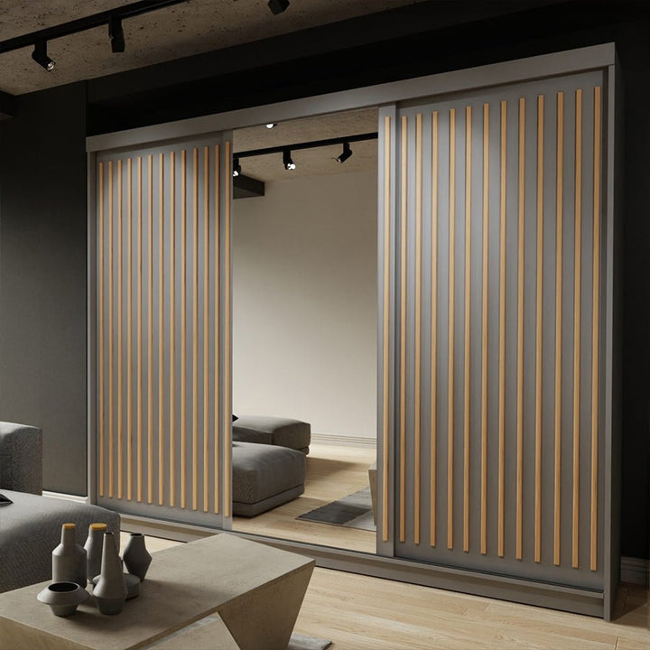 ROYAL 2&3 Sliding Doors WARDROBE in Matt Finish 3 Sizes & 4 Colours - Style HeavenROYAL 2&3 Sliding Doors WARDROBE in Matt Finish 3 Sizes & 4 ColoursWARDROBESStyle HeavenStyle HeavenROYAL250G5061028322036Grey