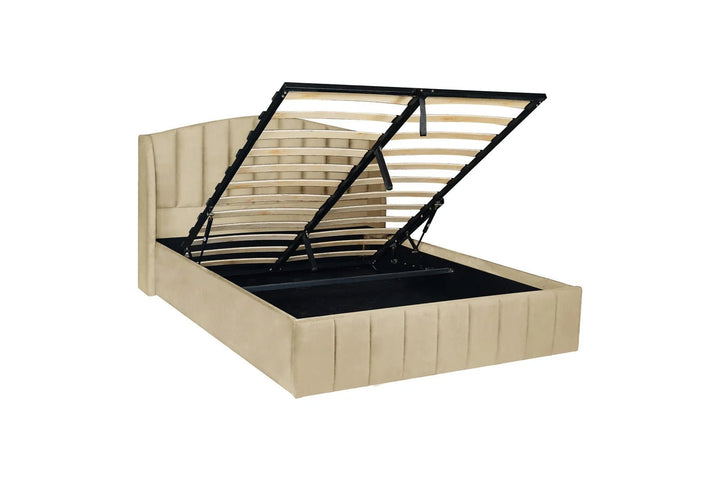 Sephora Velvet Storage Bed - Style HeavenSephora Velvet Storage BedBedsStyle HeavenStyle HeavenSEPH - CR - K5061028324795King