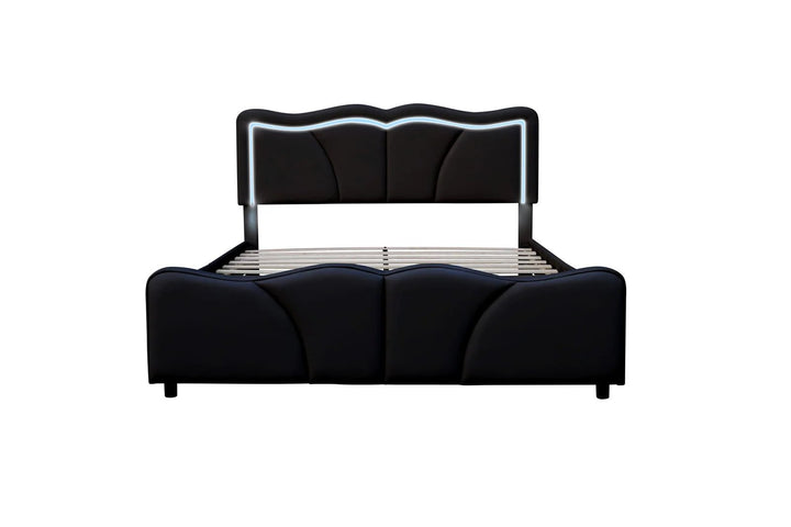 Serene Leather PU Double/King Bed - Style HeavenSerene Leather PU Double/King BedBedsStyle HeavenStyle HeavenSERE - BL - K5061028325020King