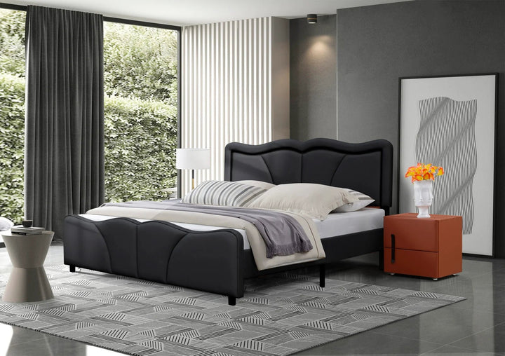 Serene Leather PU Double/King Bed - Style HeavenSerene Leather PU Double/King BedBedsStyle HeavenStyle HeavenSERE - BL - D5061028324993Double