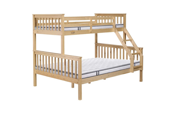 Solid Pine Tripple Bunk Bed - Style HeavenSolid Pine Tripple Bunk BedfurnitureStyle HeavenStyle HeavenWOOD - TRIPLE - O5061028325204Oak