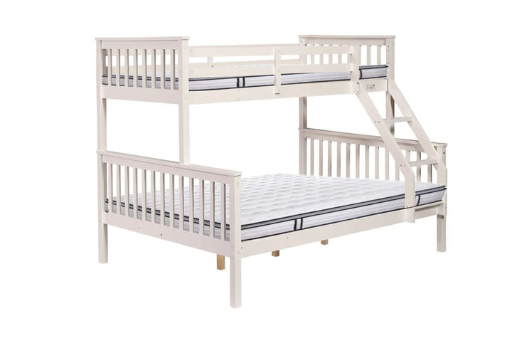 Solid Pine Tripple Bunk Bed - Style HeavenSolid Pine Tripple Bunk BedfurnitureStyle HeavenStyle HeavenWOOD - TRIPLE - W5061028325228White