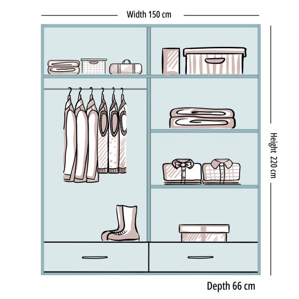 SYCILIA 2&3 High Gloss Sliding Doors WARDROBE 3 Sizes & 3 Colours - Style HeavenSYCILIA 2&3 High Gloss Sliding Doors WARDROBE 3 Sizes & 3 ColoursWARDROBESStyle HeavenStyle HeavenSYCILIA255W5061028322661255cm