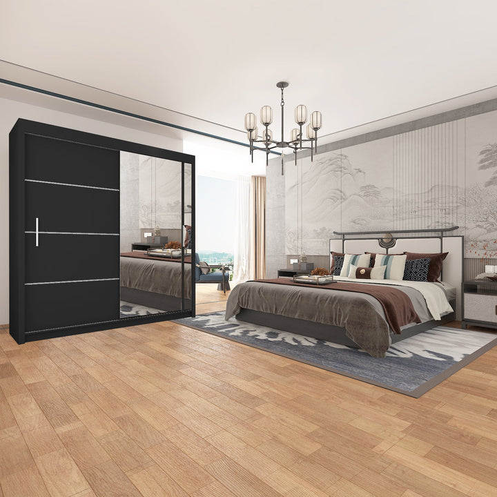 VISION 2&3 Sliding Doors WARDROBE in Matt Finish 5 Sizes & 3 Colours - Style HeavenVISION 2&3 Sliding Doors WARDROBE in Matt Finish 5 Sizes & 3 ColoursWARDROBESStyle HeavenStyle HeavenVIS120B5061028321855120cm