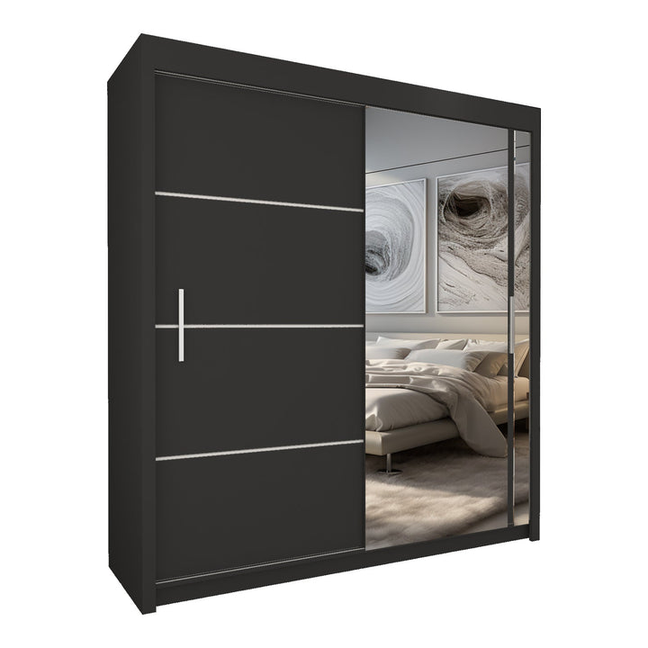 VISION 2&3 Sliding Doors WARDROBE in Matt Finish 5 Sizes & 3 Colours - Style HeavenVISION 2&3 Sliding Doors WARDROBE in Matt Finish 5 Sizes & 3 ColoursWARDROBESStyle HeavenStyle HeavenVIS120B5061028321855120cm